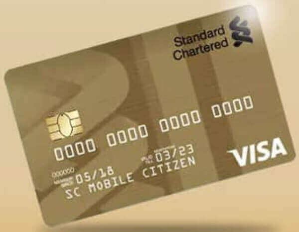 credit card in Nigeria - visa gold