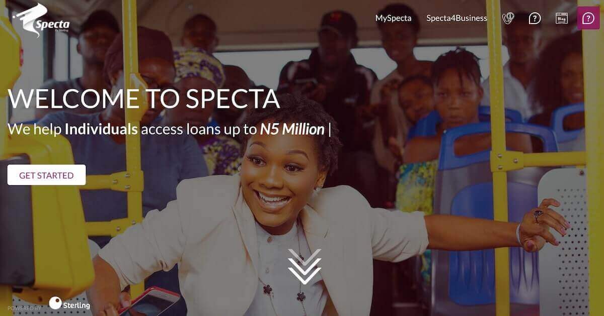  Application de prêt au Nigeria - Specta 