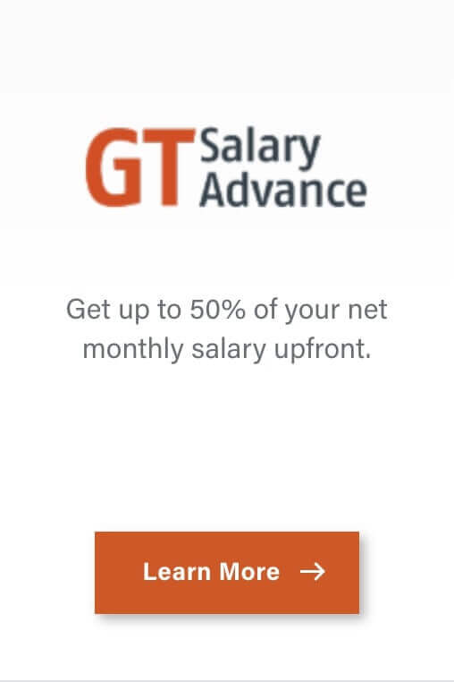 GTBank salary advance