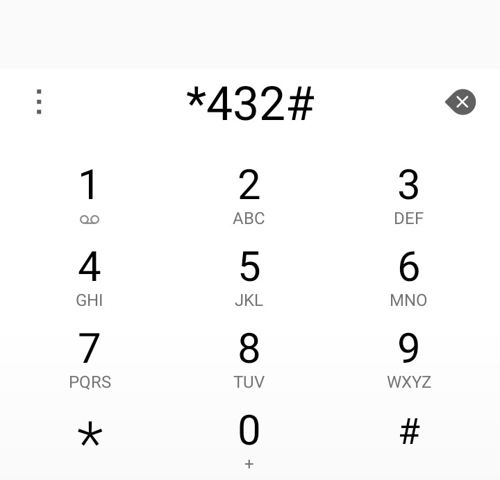 Airtel transfer code dialled, *432#