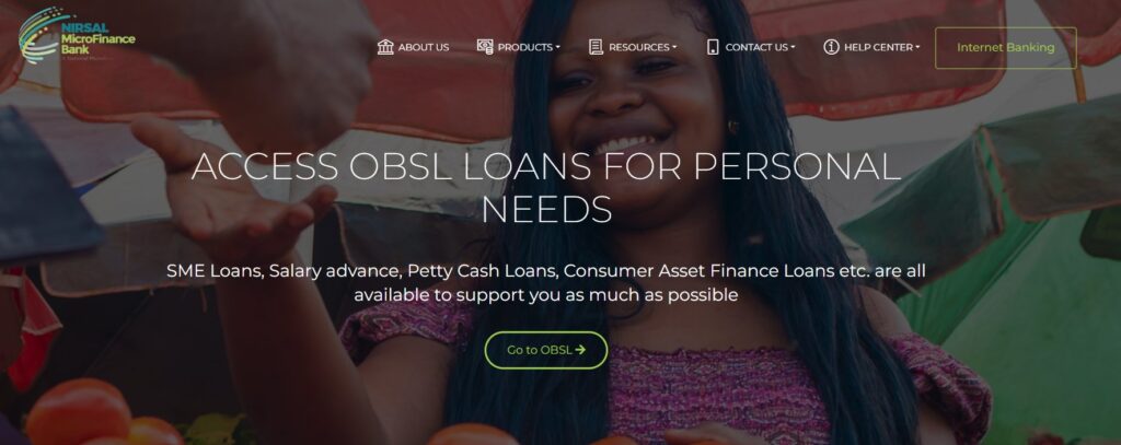 Nirsal loan website 