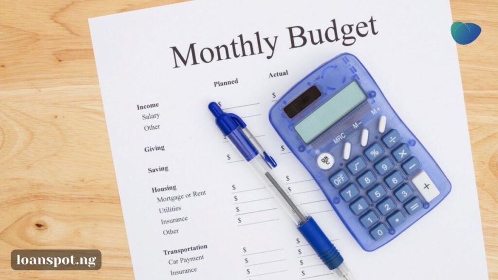 monthly budget