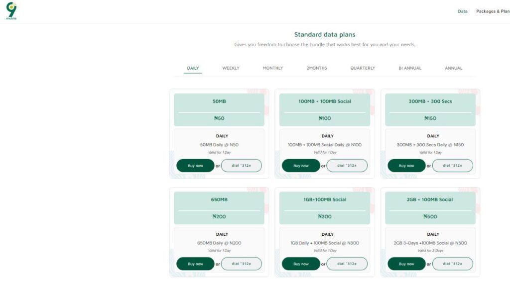 how to borrow data from 9mobile