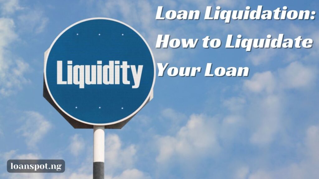 application letter for loan liquidation